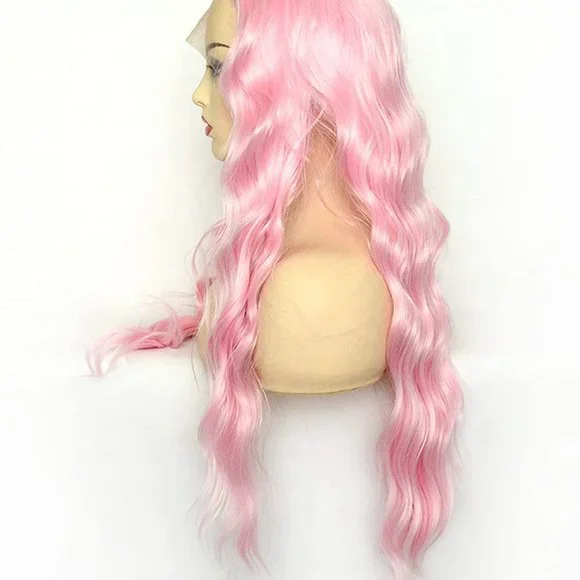 Pink Wig Light Pink Lace Front Wig